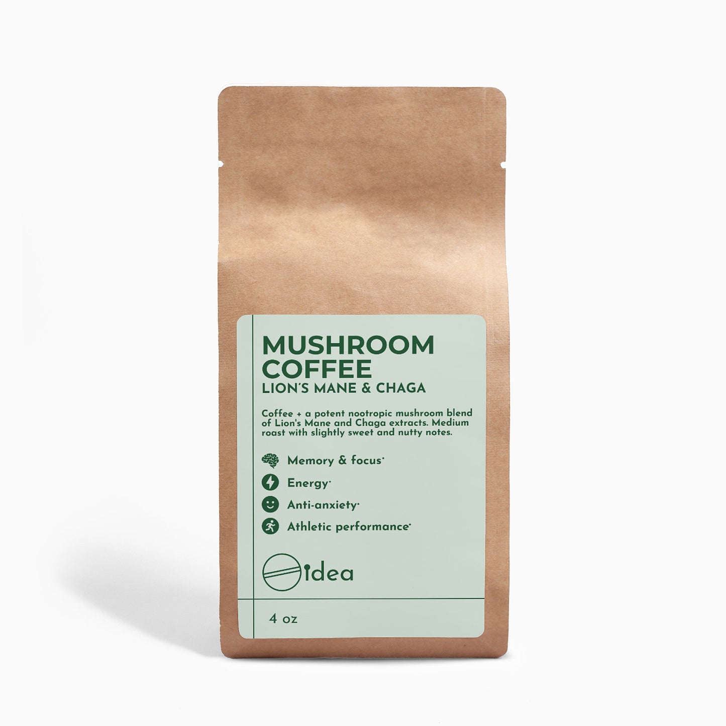 Lion’s Mane & Chaga Mushroom Coffee 4oz