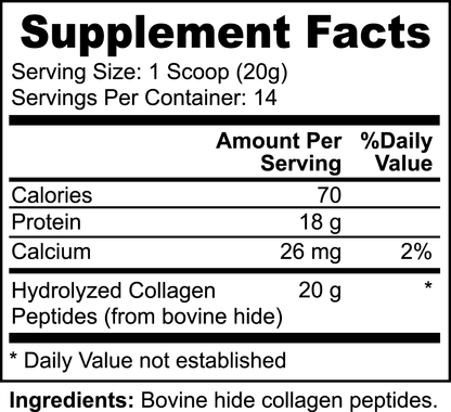 Hydrolyzed Bovine Collagen Peptides Powder