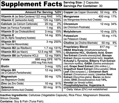 Nootropic Stack - Focus, Memory, Cognition