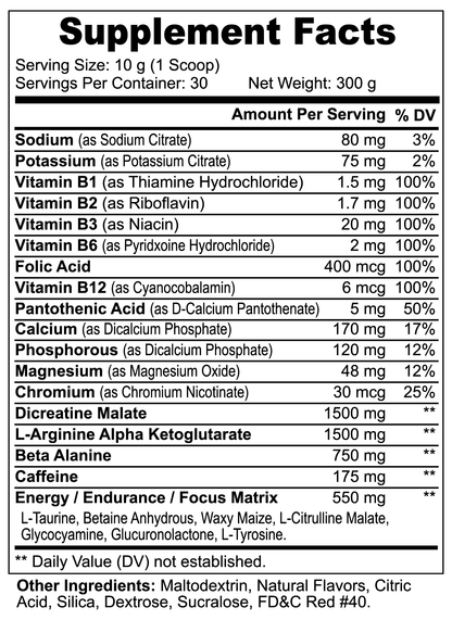 Pump Pre Workout - Refreshing Fruit